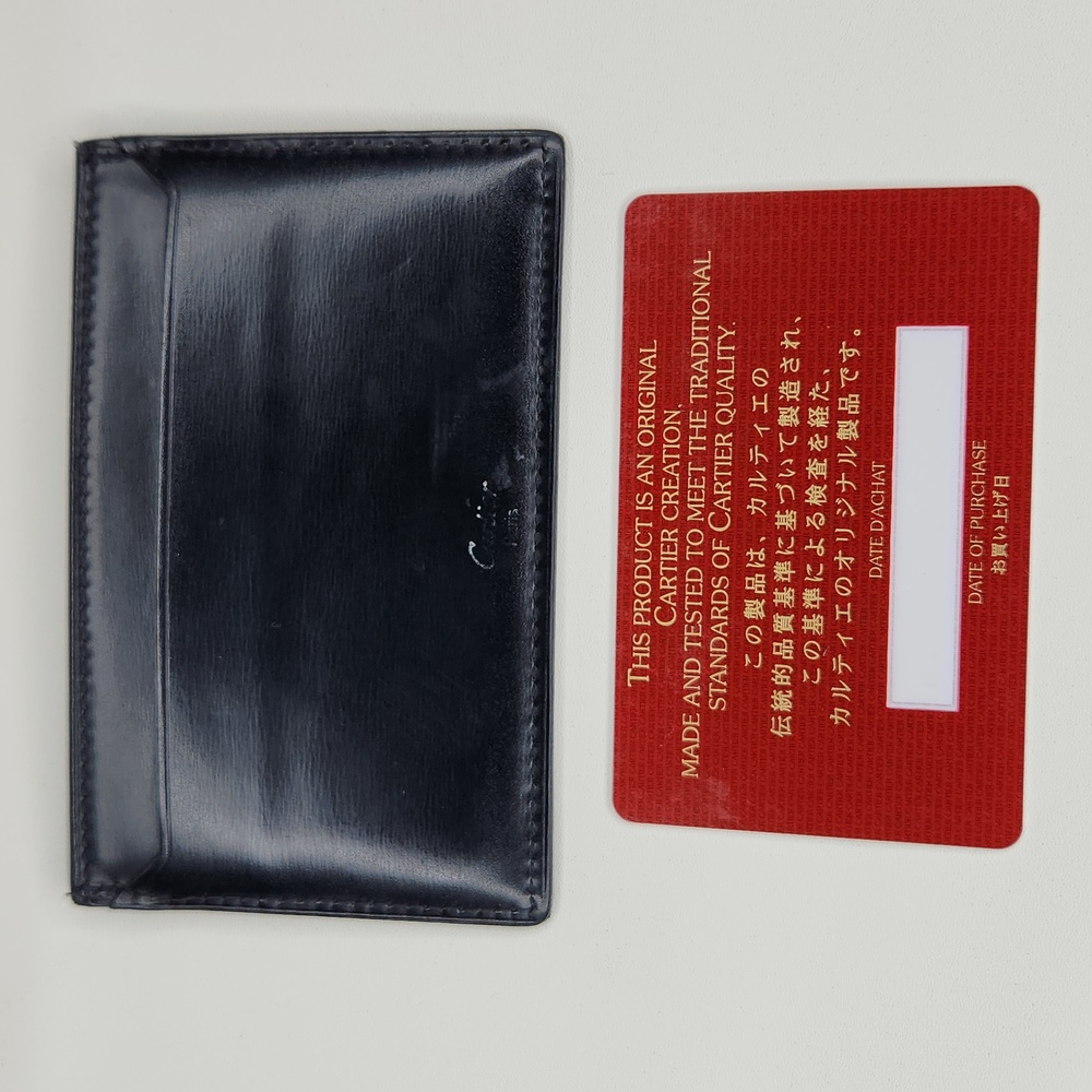 Authentic Cartier Card Holder Leather Wallet - Picture 4 of 11